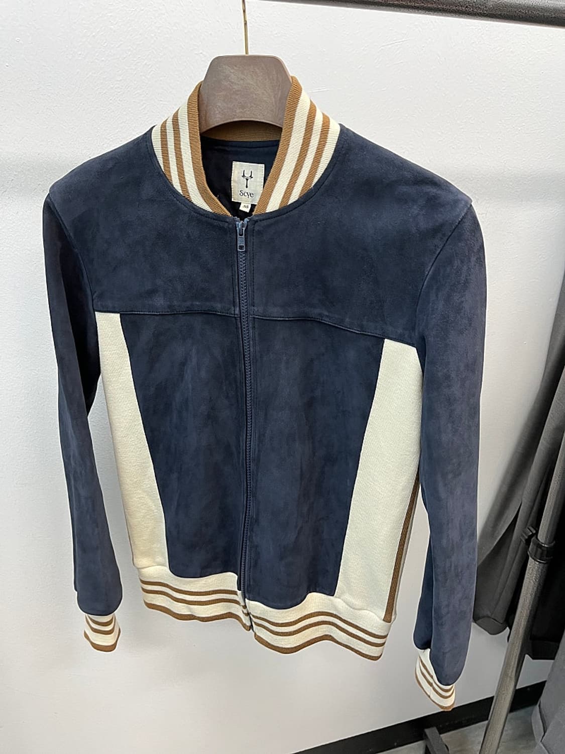 여) 사이 컬렉션 레더 스웨이드 자켓  상품이미지3