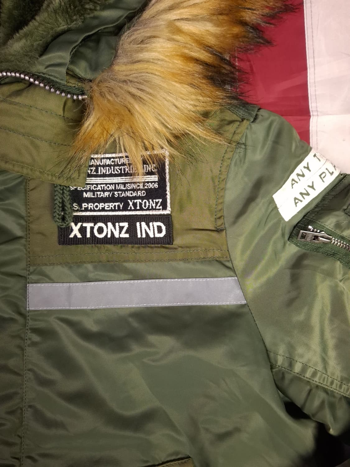 특A 오리지날 엑스톤즈 N-2B 록히드 미공군 파카 상품이미지5