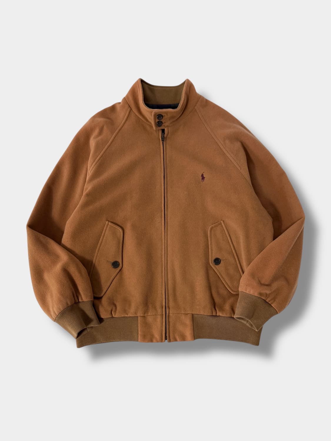 폴로 랄프로렌 90‘s 루즈핏 울 모직 베이지 바라쿠타 자켓 상품이미지2