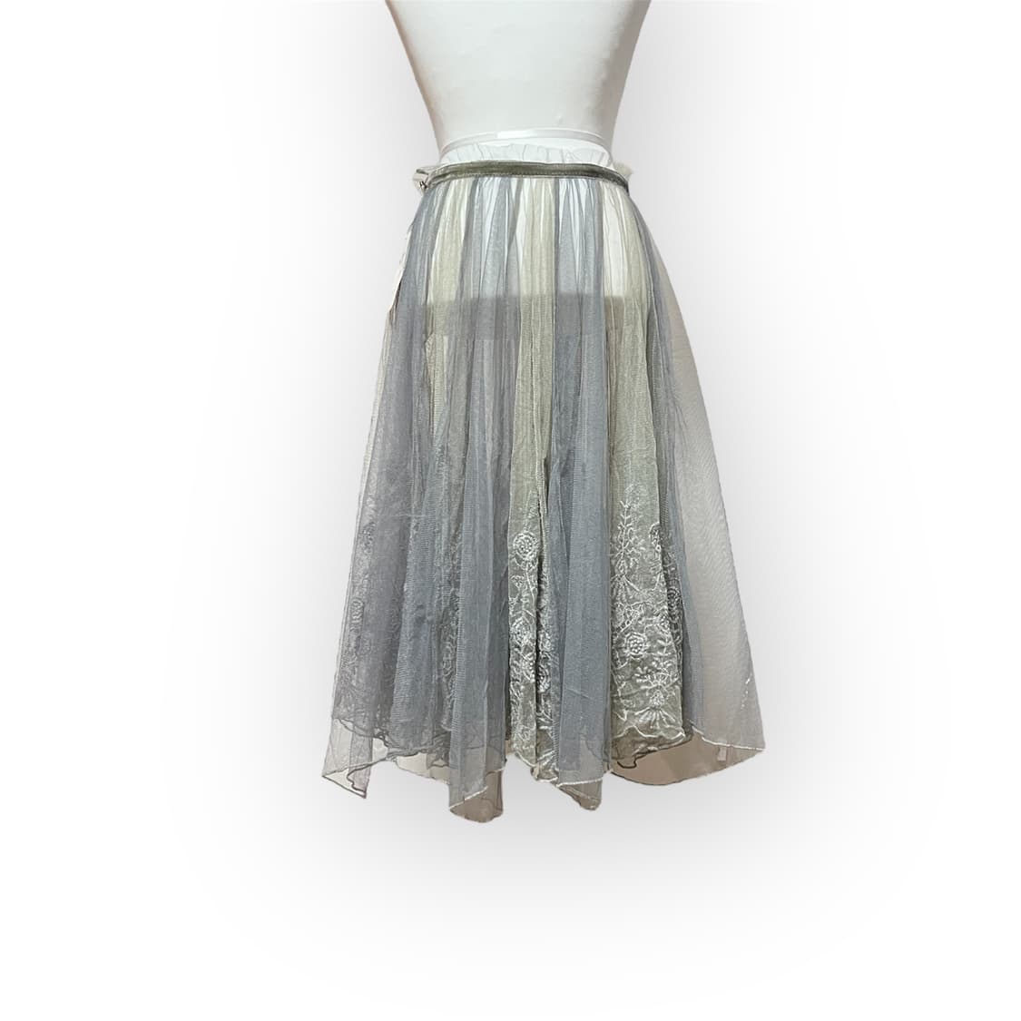 믹스 그레이 샤 스커트 상품이미지4