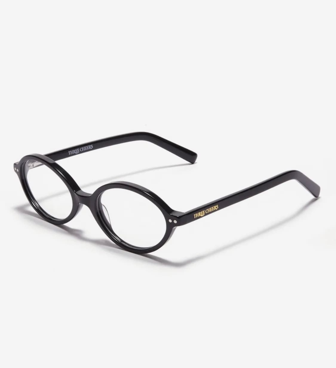 쓰리치얼스 ORCHID 01 BLACK 블루라이트 차단 뿔테 안경 상품이미지1