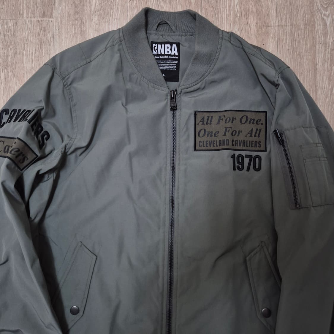 NBA 남성 클리브랜드 로고 와펜 MA-1 롱 야상 점퍼 L(100) 상품이미지2