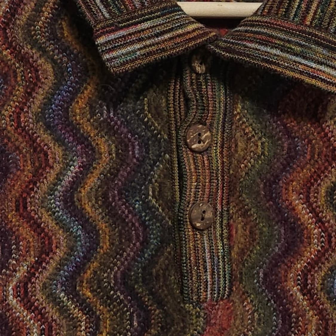 100 MASSIMO 마시모 지그재그 울 니트 카라니트 멀 상품이미지3