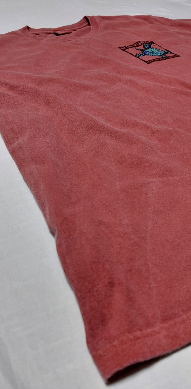 [M] Crazy Shirts 하와이안 블루 터틀 천연 염색 티셔츠 상품이미지9