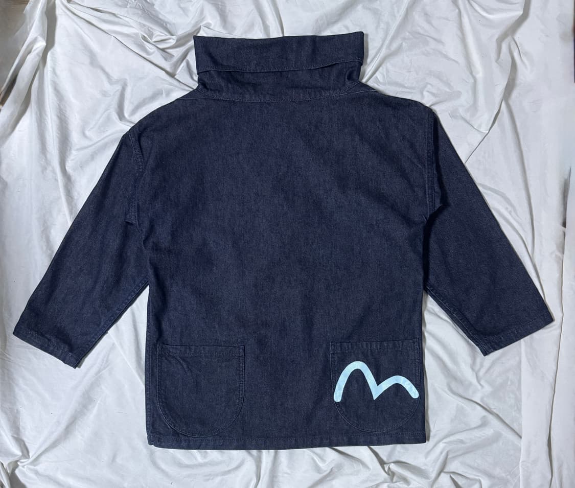 Yamane 페인트 데님 스모크 탑 에비수 상품이미지1