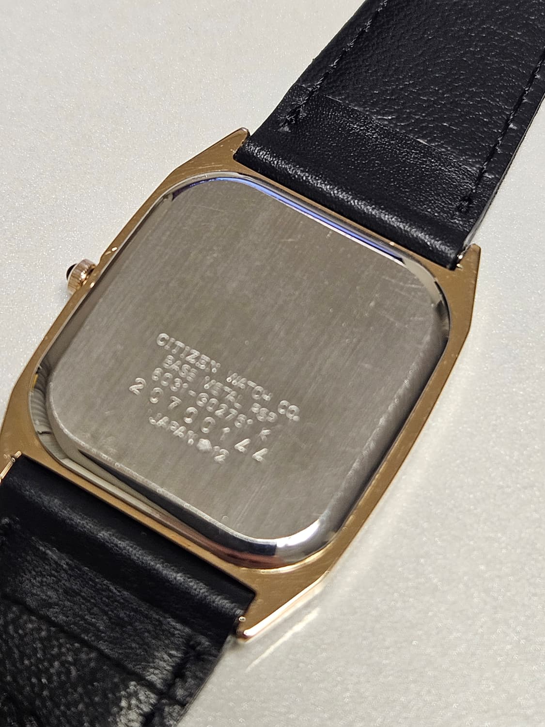 빈티지 시티즌 쿼츠 금장 가죽 시계 상품이미지6