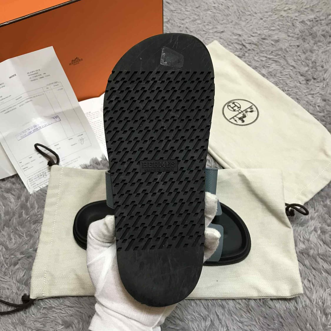{클로젯}[40.5][풀구성+영수증+인보이스]에르메스 시프레 샌들 슬리퍼 상품이미지9