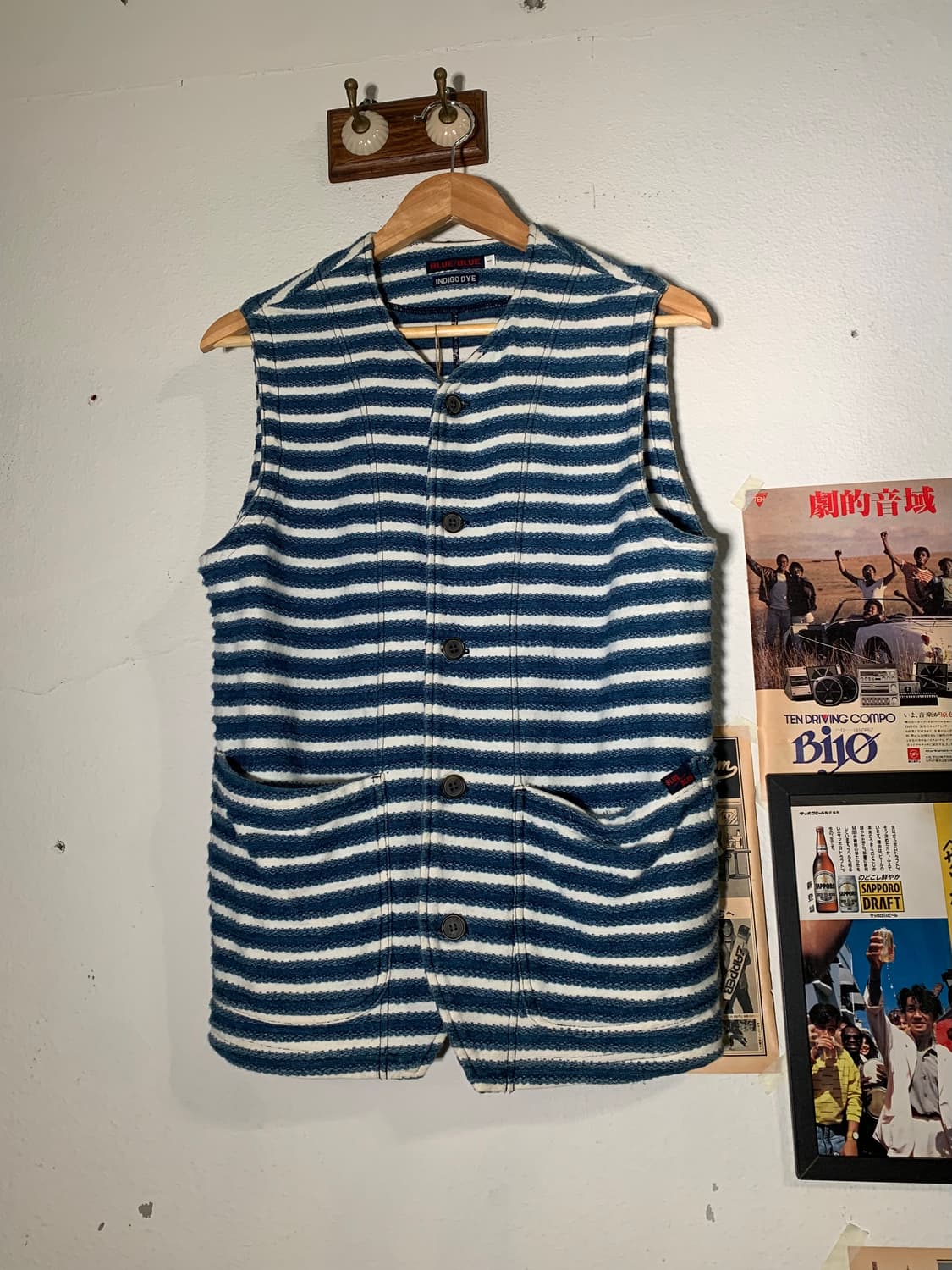 블루블루 스트라이프 베스트 상품이미지1