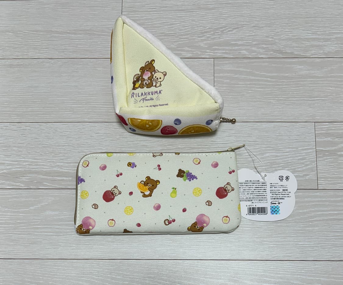 리락쿠마 과일 시리즈 샌드위치 파우치/필통 세트 상품이미지2