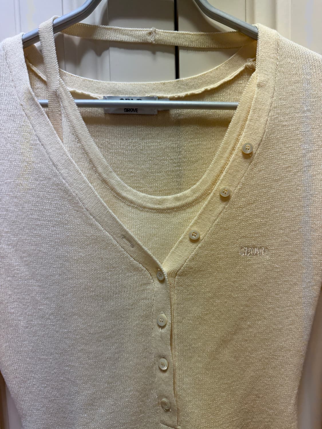 그로브스토어 DAZE 니트(이너 나시세트) 상품이미지3