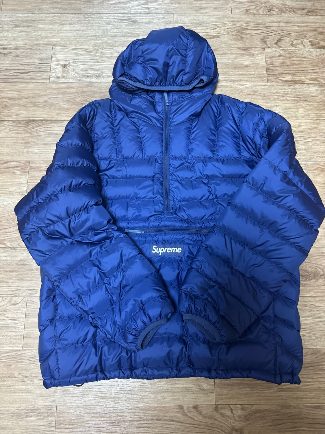 슈프림 마이크로 다운 하프 집 후드 풀오버 네이비 - 24FW 상품이미지2