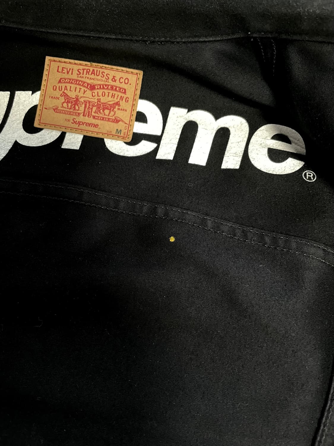 슈프림 x 리바이스 몰스킨 트러커 자켓 M 상품이미지9