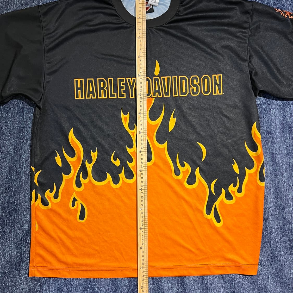 빈티지 00s HARLEY DAVIDSON 플레임 AOP 티셔츠 상품이미지7