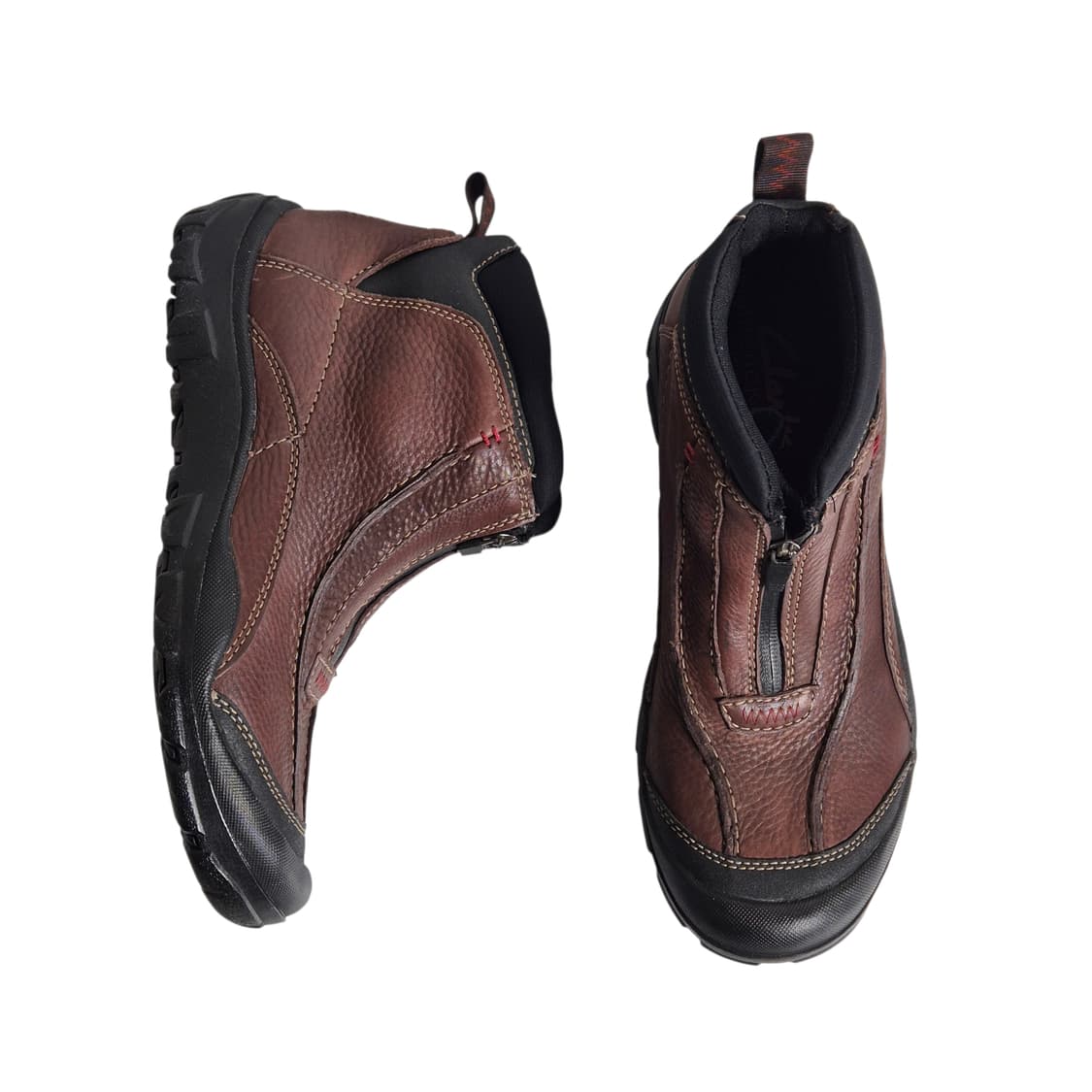 260-265) 빈티지 Clarks 클락스 언스트럭처드 집 레더 부츠 상품이미지6