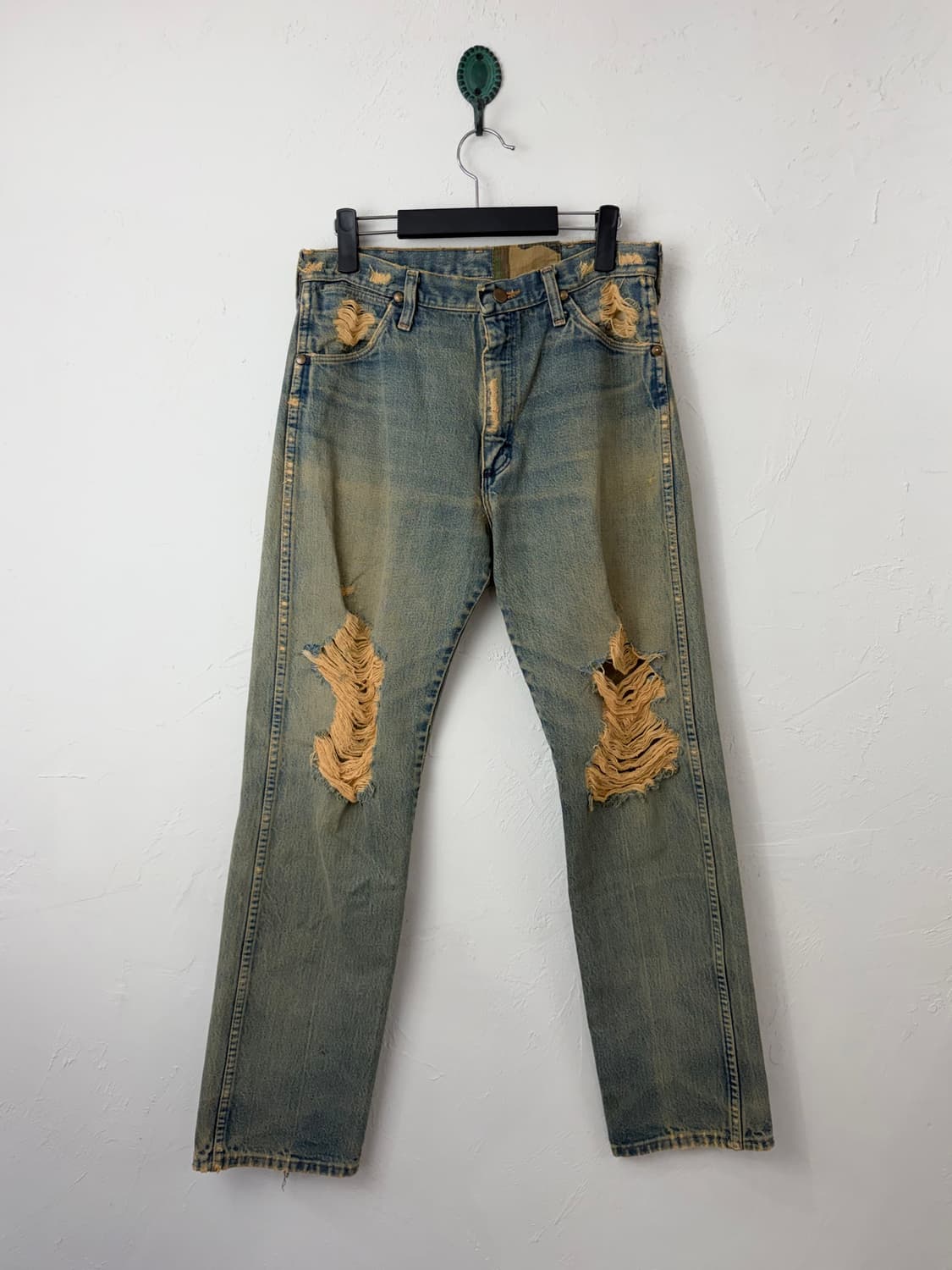 빈티지 랭글러 카모 리메이크 진 상품이미지3