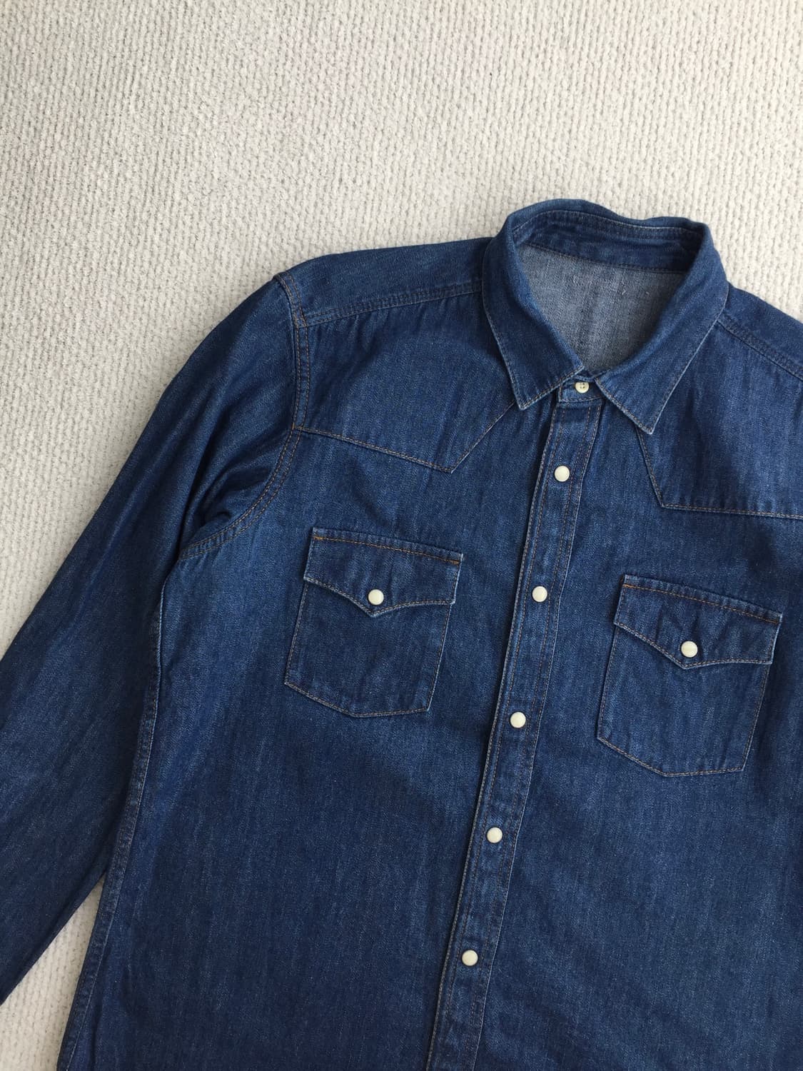 빈티지 웨스턴 데님 셔츠 상품이미지2