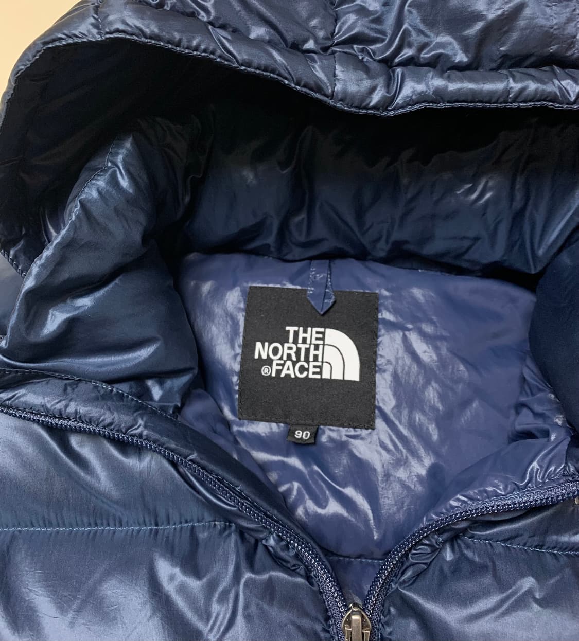 [90] 노스페이스 눕스 후드 패딩 700 네이비 상품이미지3