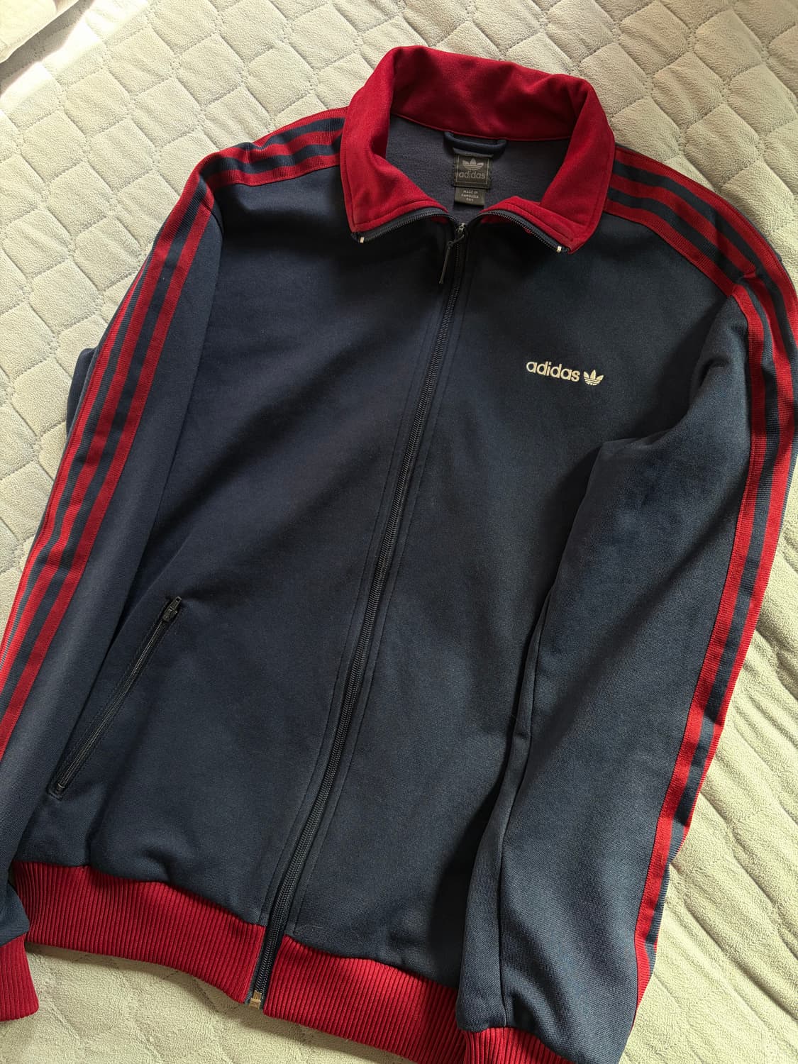 아디다스 베켄바우어 트랙탑 져지 버건디/네이비 상품이미지1