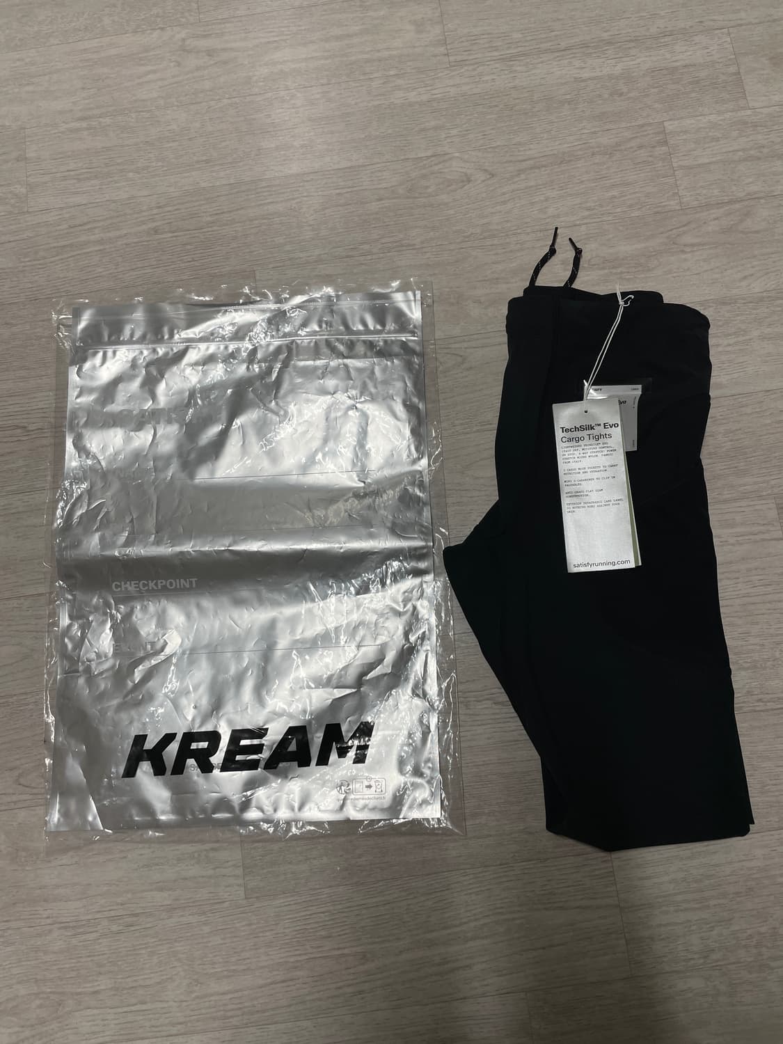 새티스파이 테크실크 에보 카고 타이츠 블랙 상품이미지2