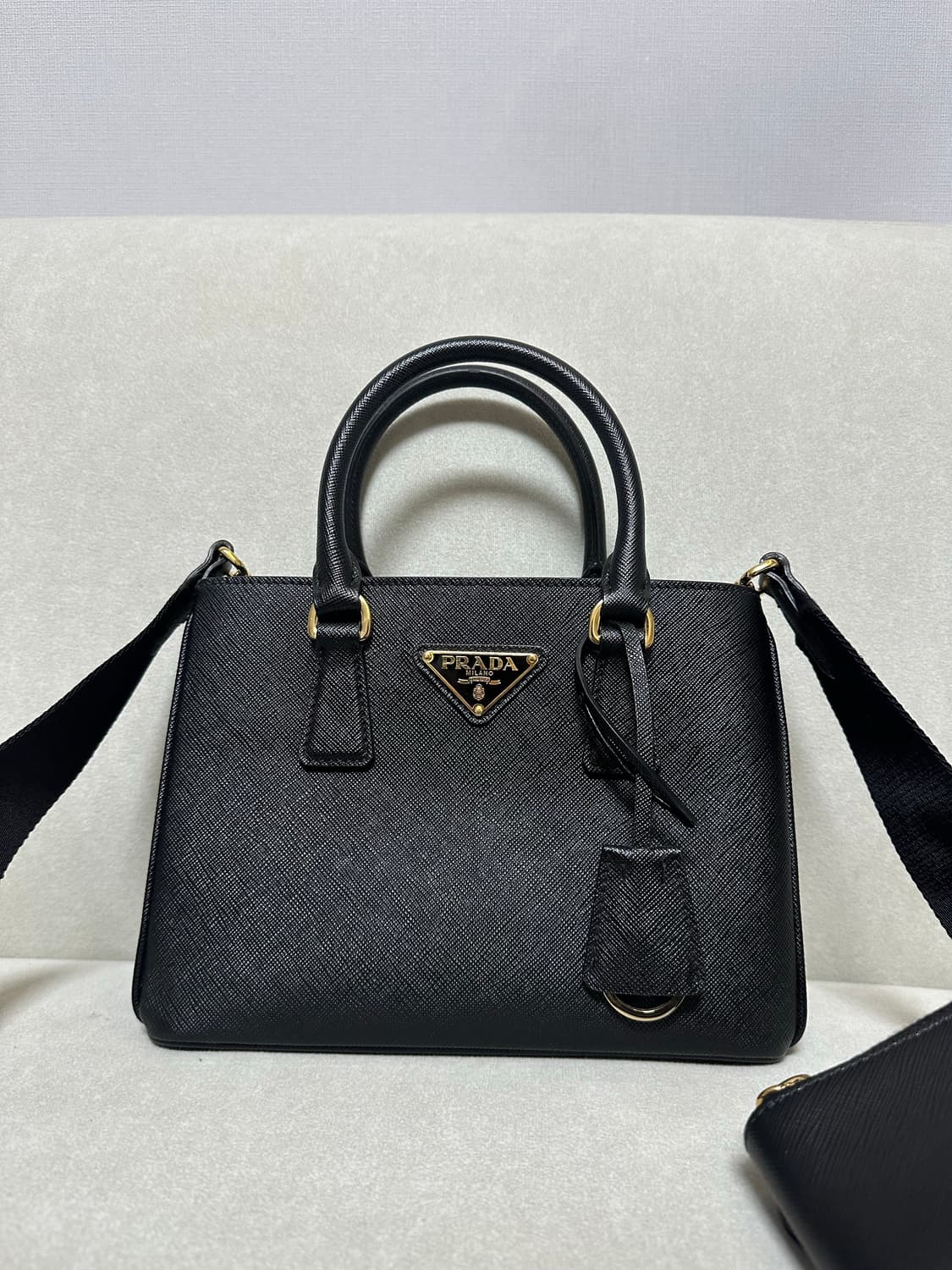 [A+ 정품] 프라다 갤러리아 미니 블랙 상품이미지4