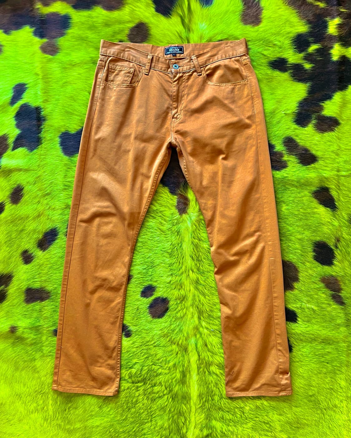 BEAMS Relaxed Camel Cotton Chino Pants 상품이미지3