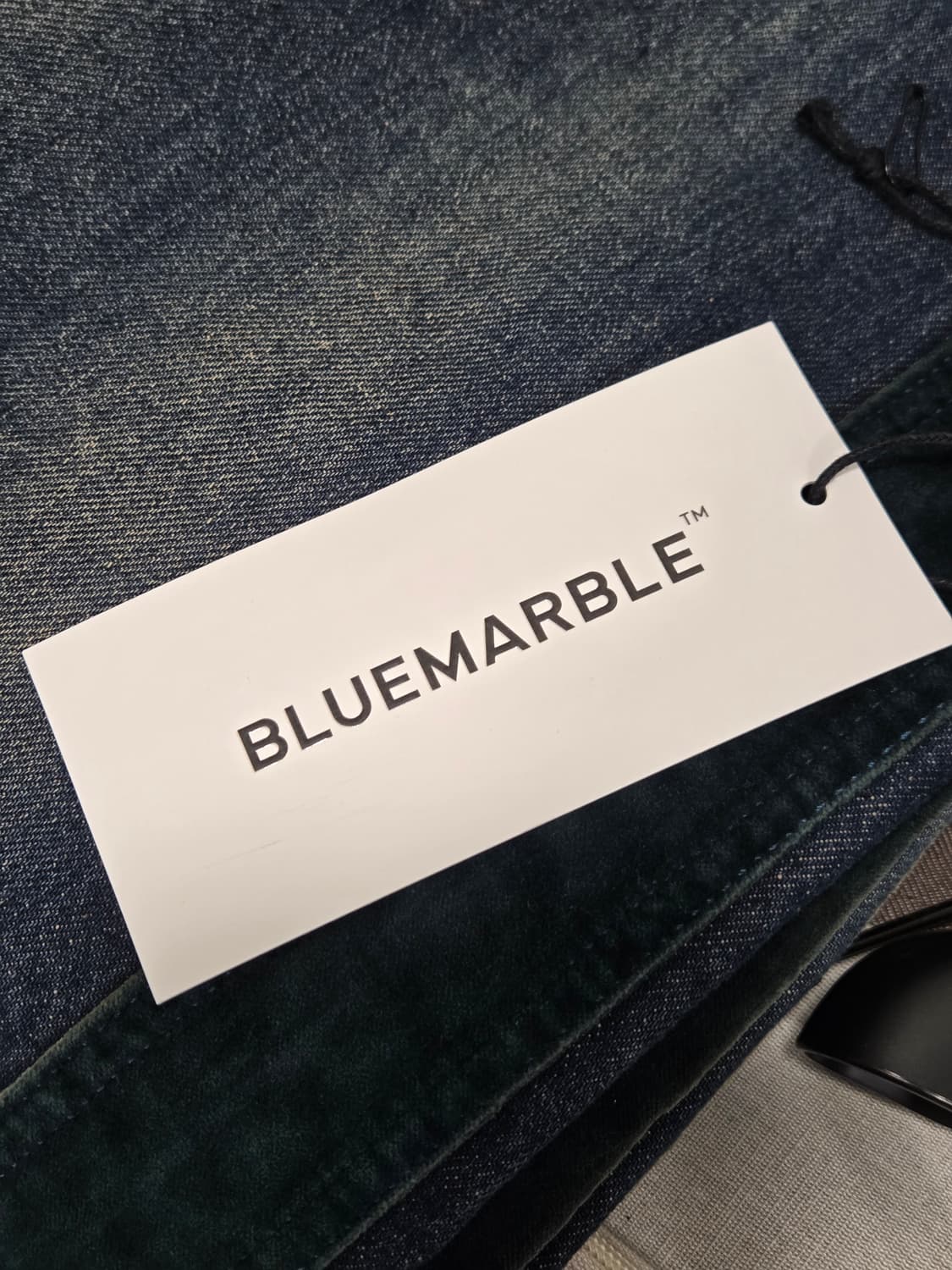 블루마블 벨벳 트리밍 부츠컷 데님 30 상품이미지9