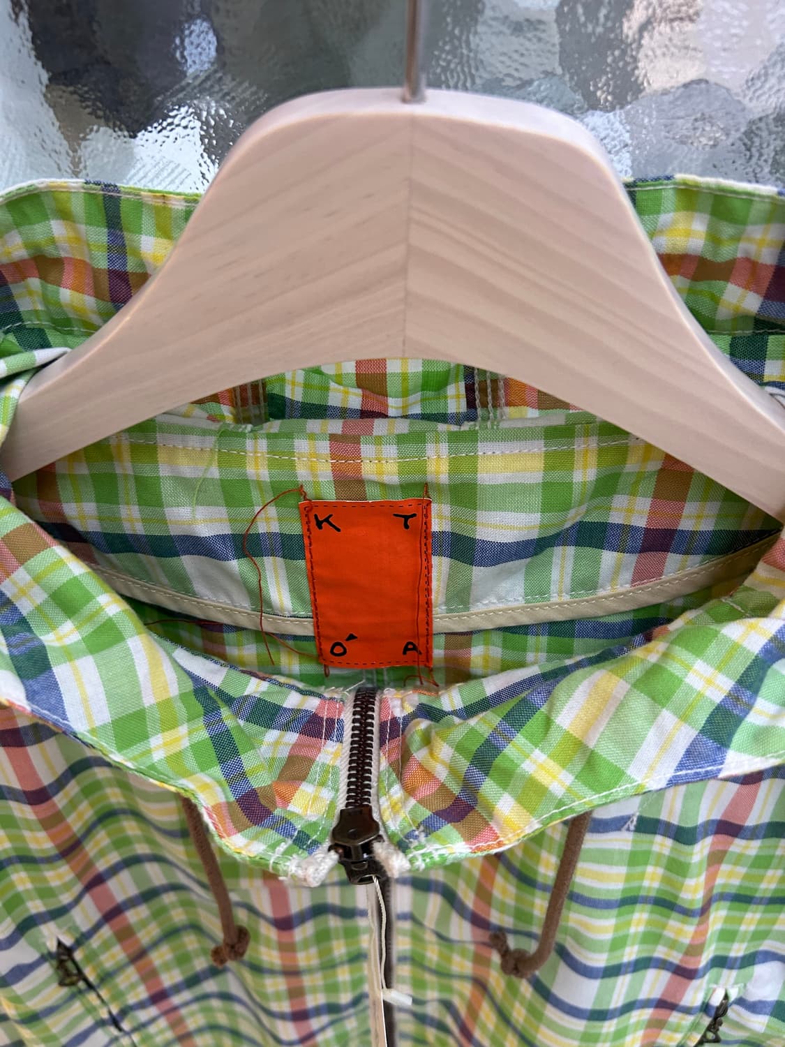 KATO check hood zip up[Waldes zipper] 상품이미지2