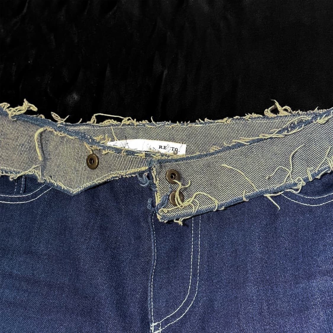 렉토 플레어 로우라이즈 데님팬츠 상품이미지3