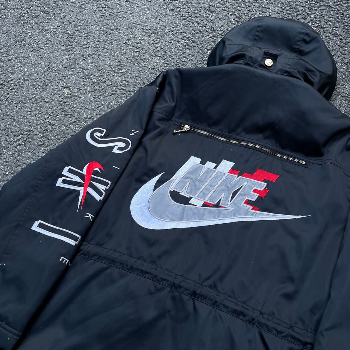 90s 나이키 스키 라인 대장급 올드스쿨 점퍼 빅로고 패딩 자켓 XL 상품이미지2