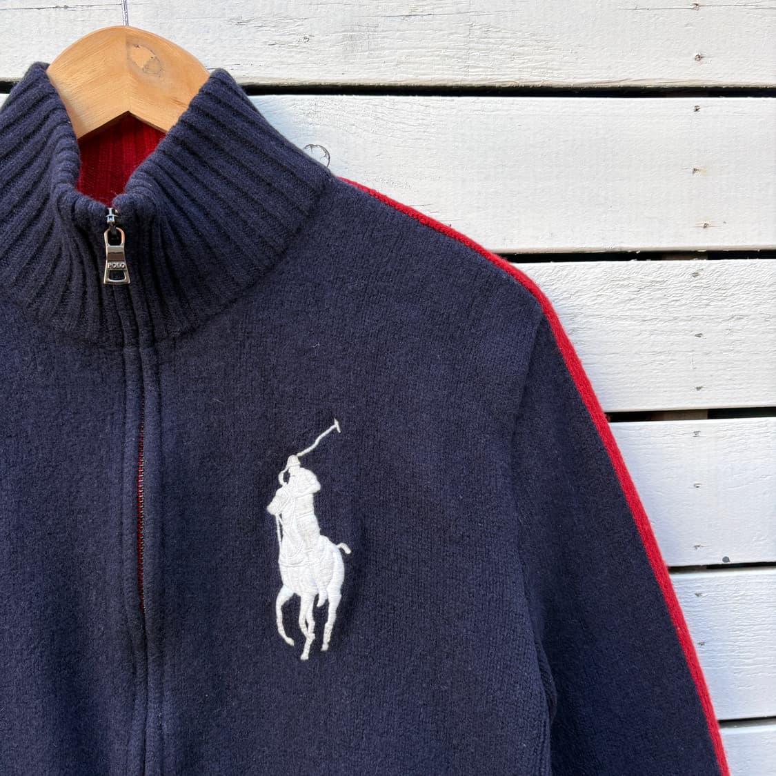Polo 폴로 빅포니 울 니트 집업 상품이미지4