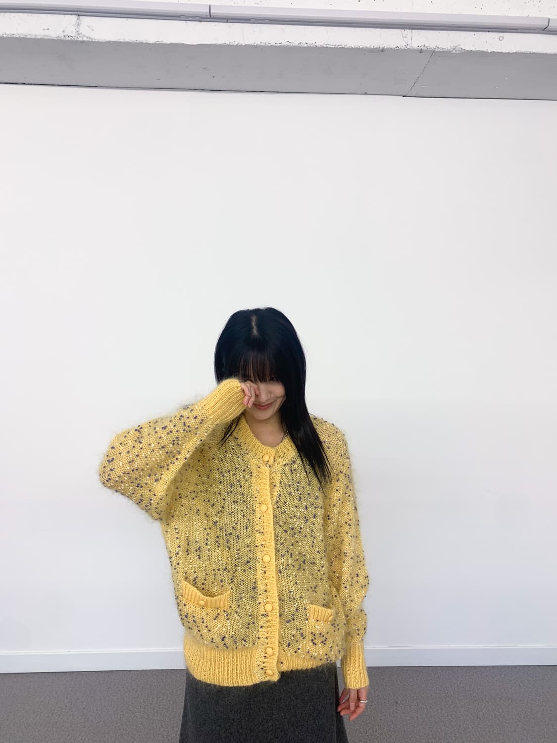  JPN 모헤어 니트 가디건 W100-105 상품이미지1