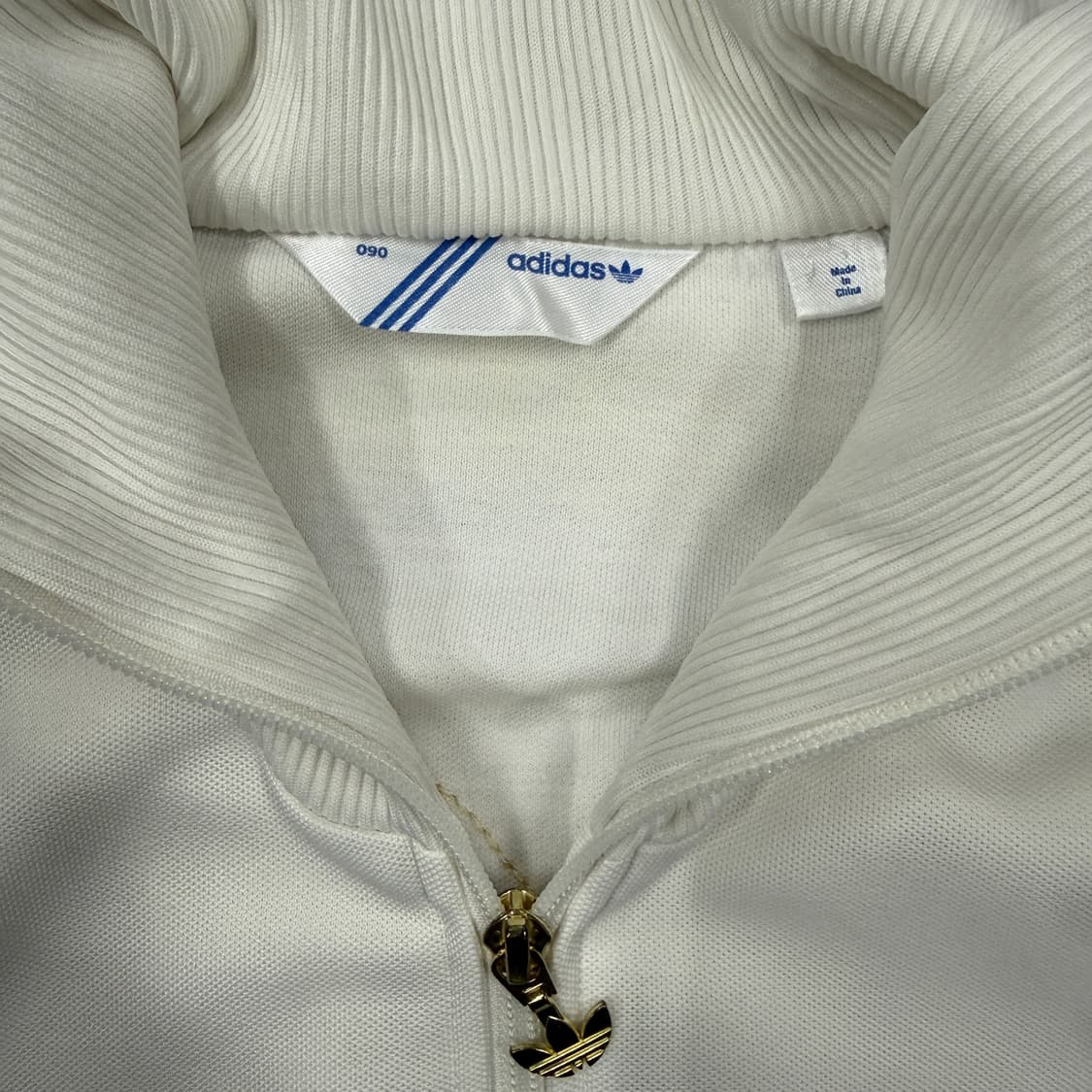 (우먼즈S)00s아디다스 글리터 트랙탑 져지(화이트,흰금) 상품이미지2