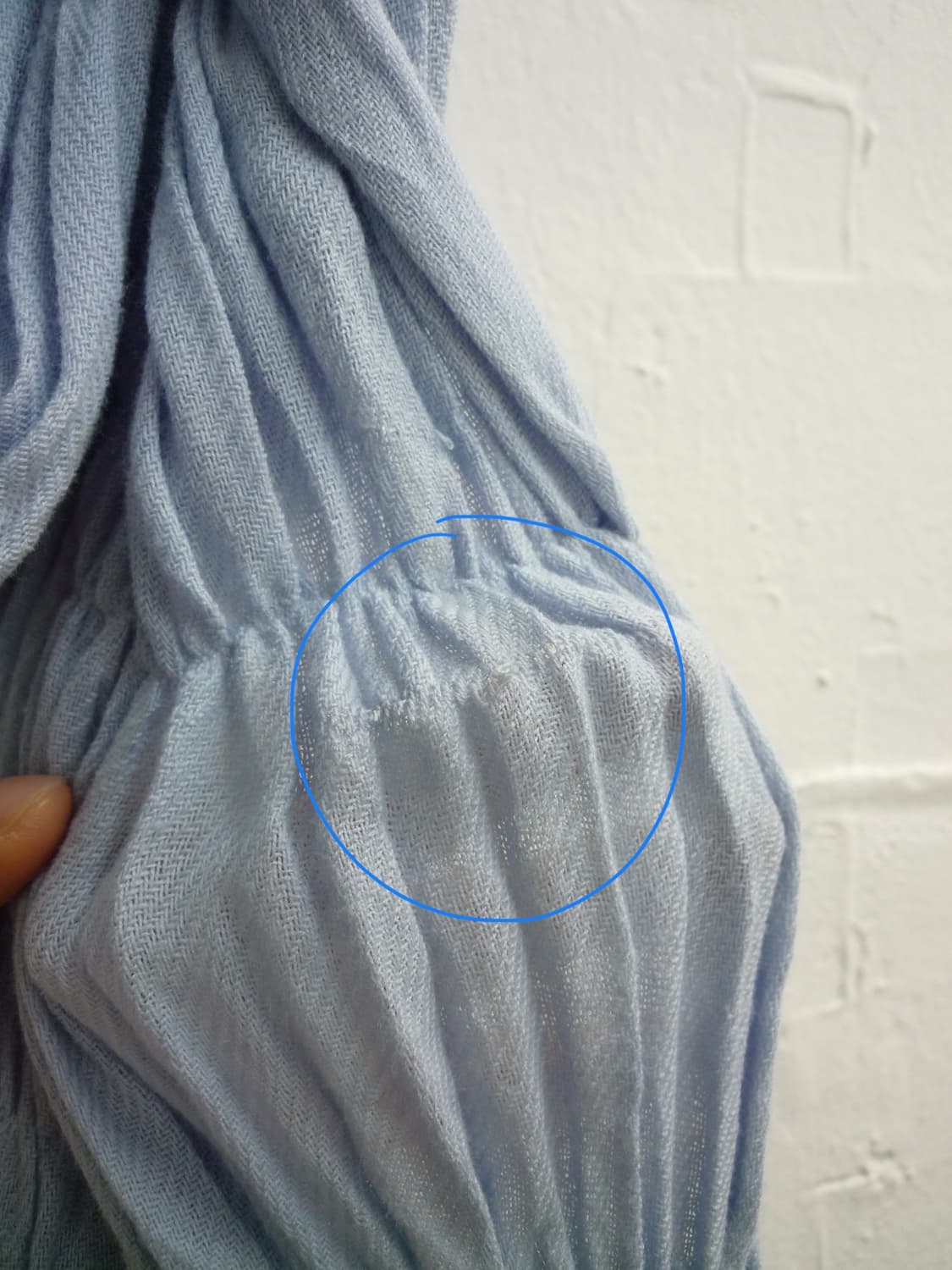 Wrinkle skyblue muffler 상품이미지10