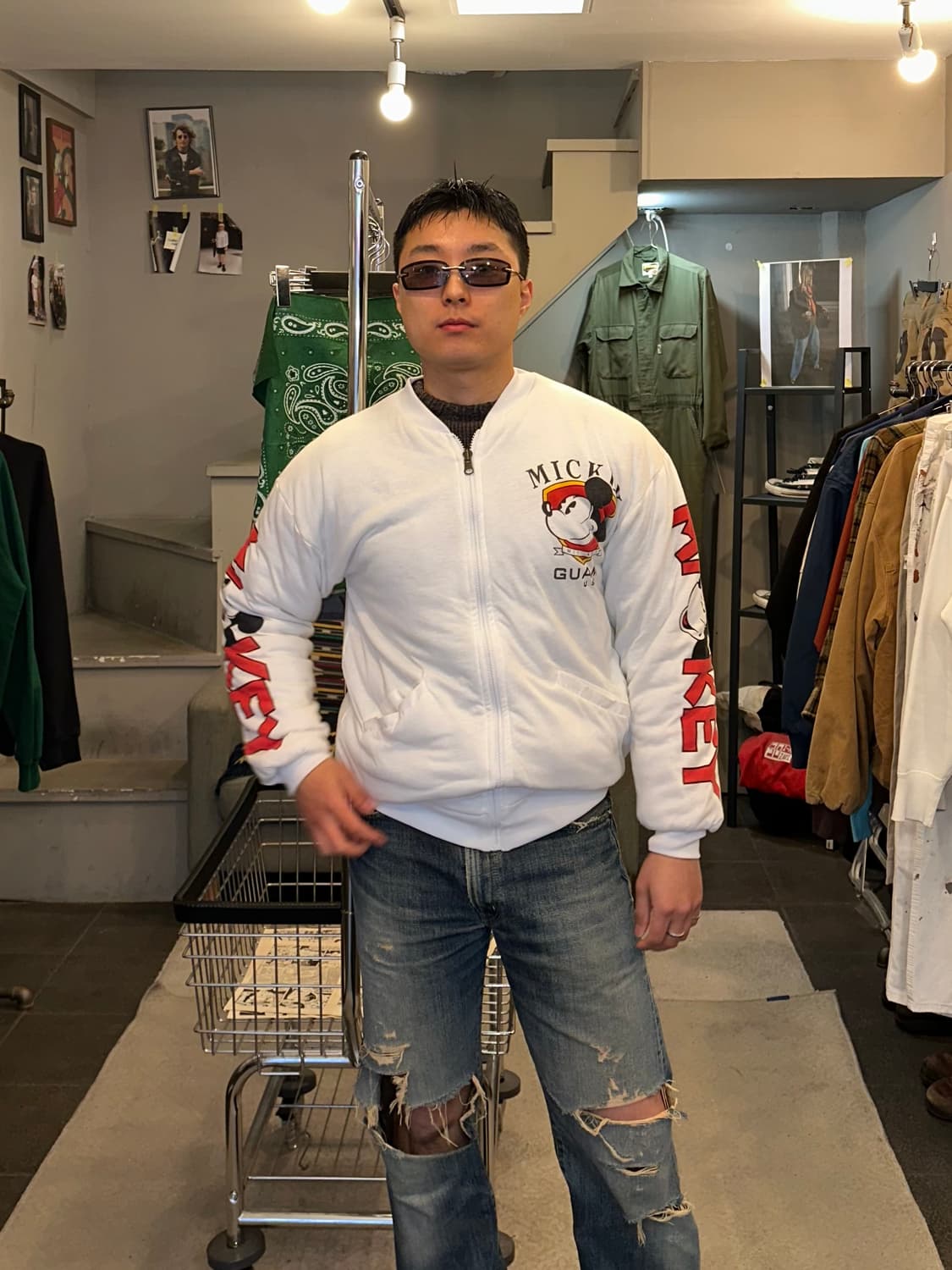 90’s Disney Mickey reversible jacket 상품이미지2