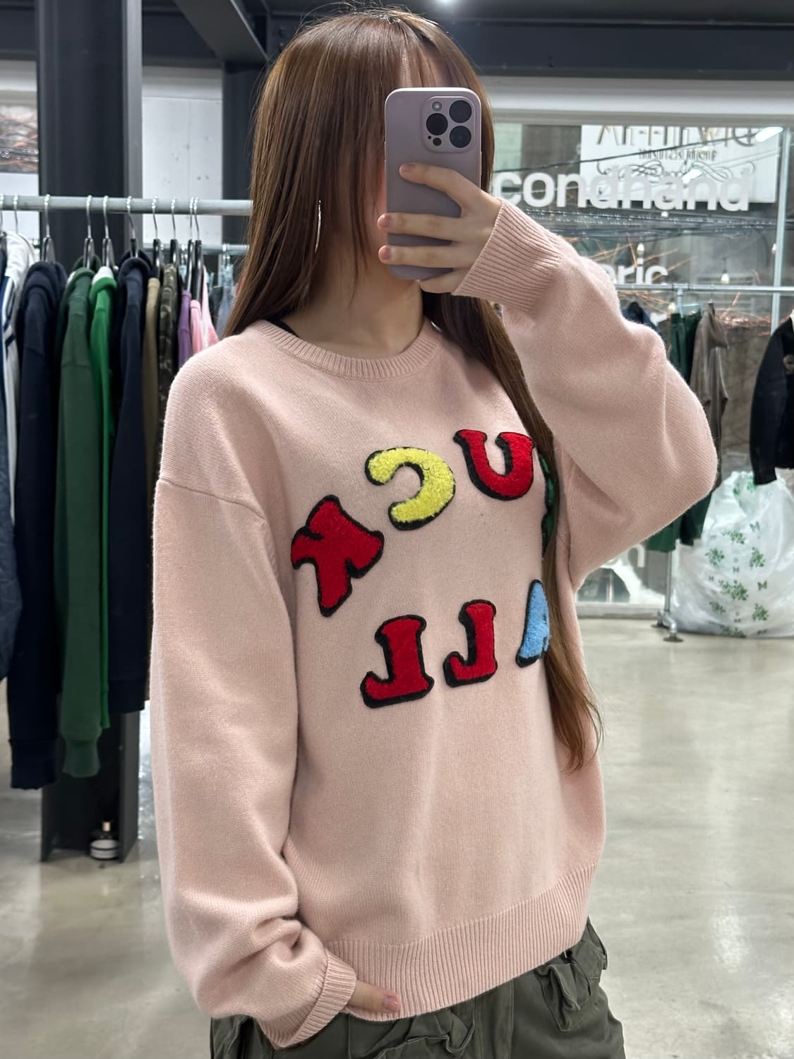 슈프림 x Jamie Reid 퍽 올 스웨터 더스티핑크 상품이미지2