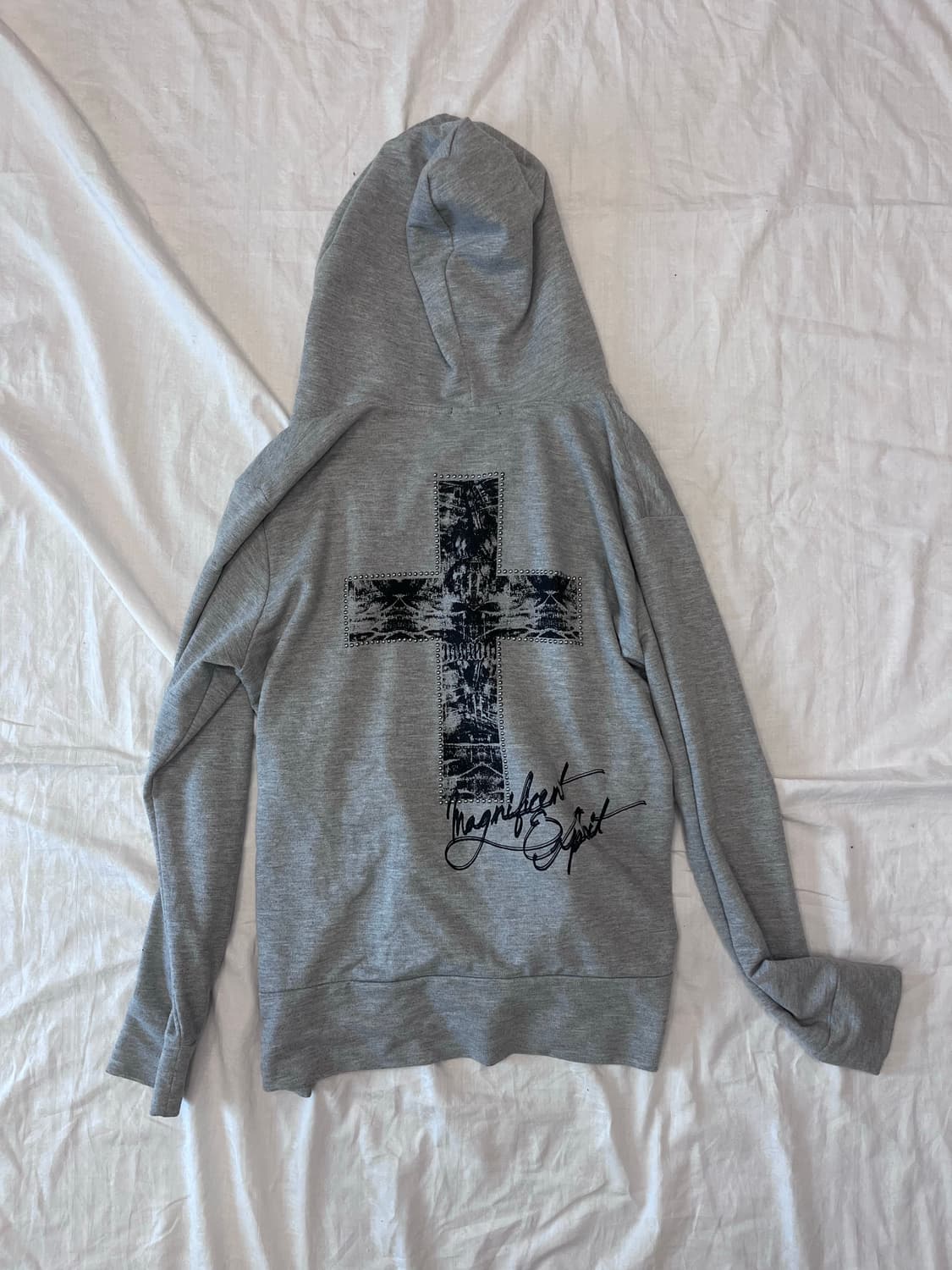 Leopard Cross print Hoodie zip up 상품이미지4