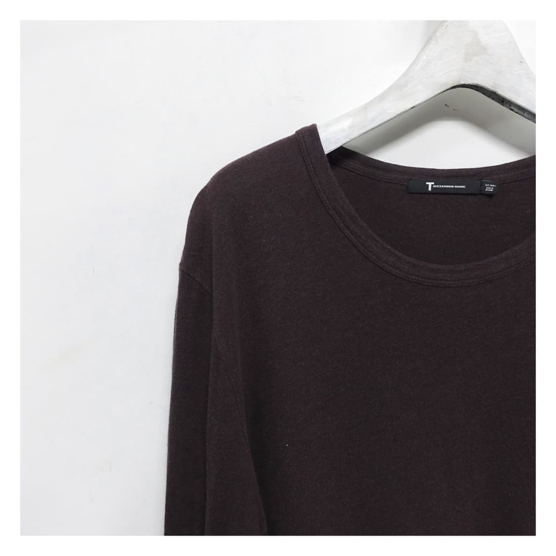 [S] ALEXANDERWANG 알렉산더왕 와인 레이어드 가먼트 롱슬리브 상품이미지5