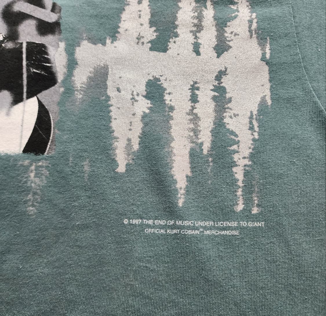 [L] 90s 너바나 커트 코베인 PORTRAIT 빈티지 밴드티 상품이미지4