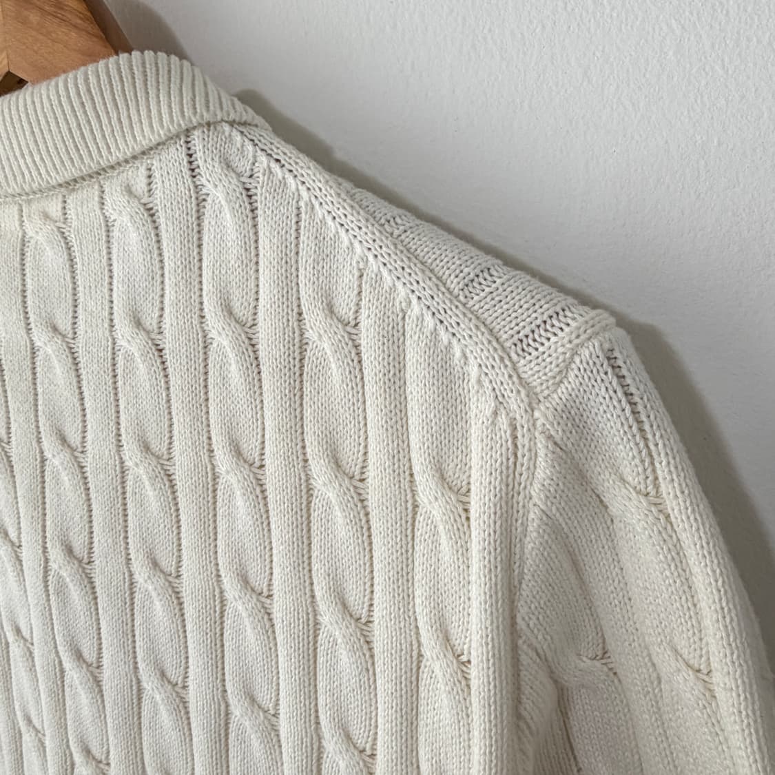 [L] 폴로 랄프로렌 꽈배기 니트 카라티 상품이미지4