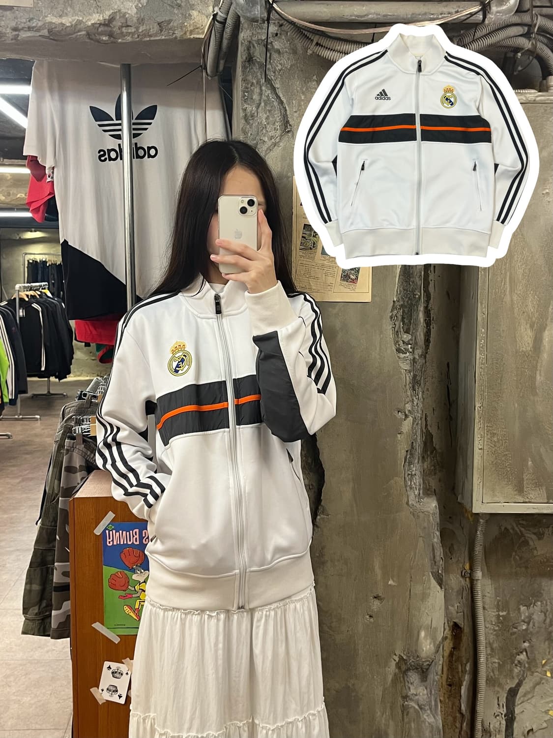 아디다스 레알마드리드 져지 화이트 S #csz1172 상품이미지1