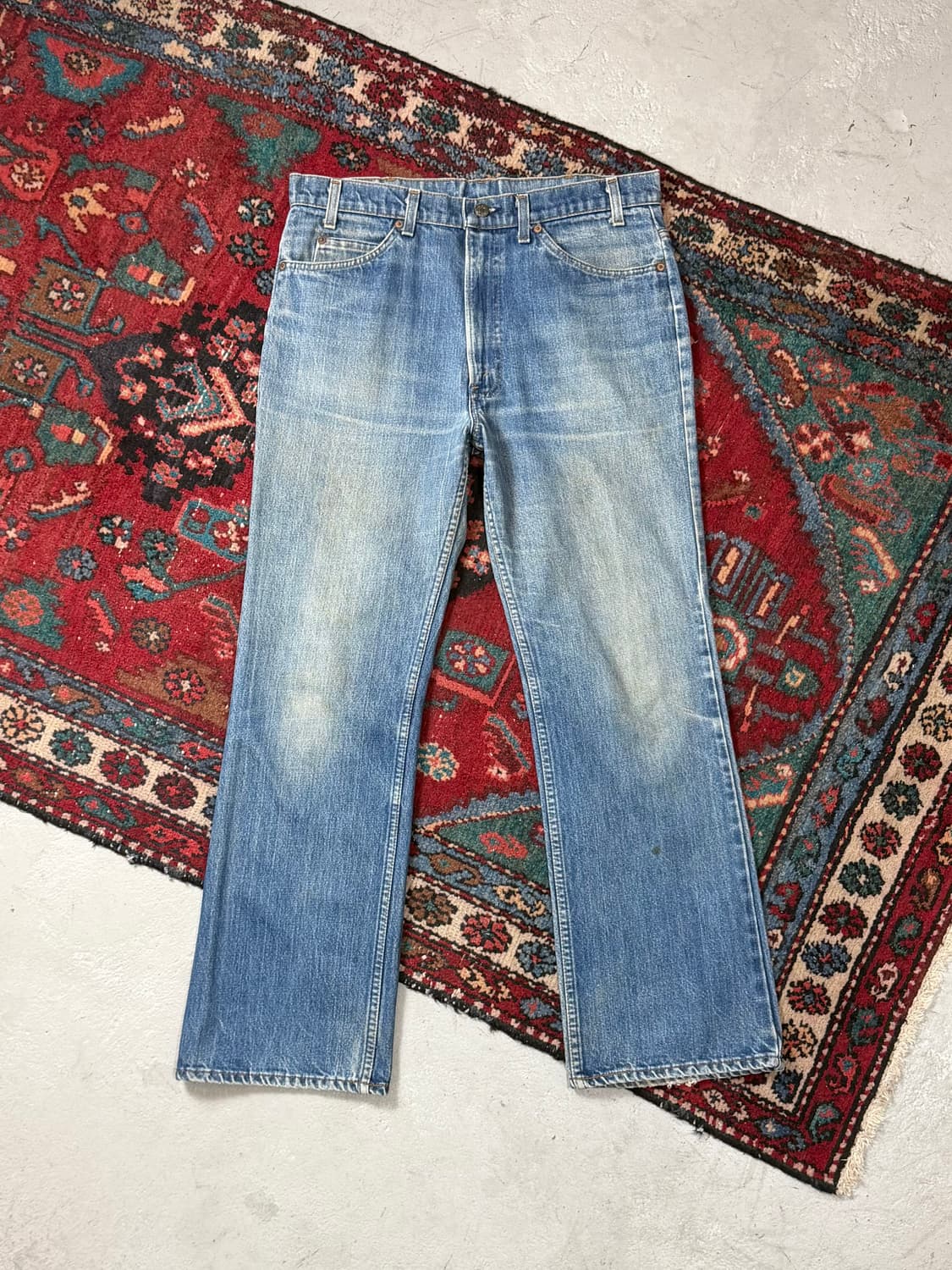 80's USA 빈티지 리바이스 517 오렌지탭 체인스티치 상품이미지1