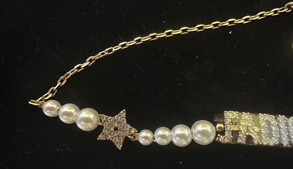 디올 J'ADIOR 진주 초커 목걸이 상품이미지3