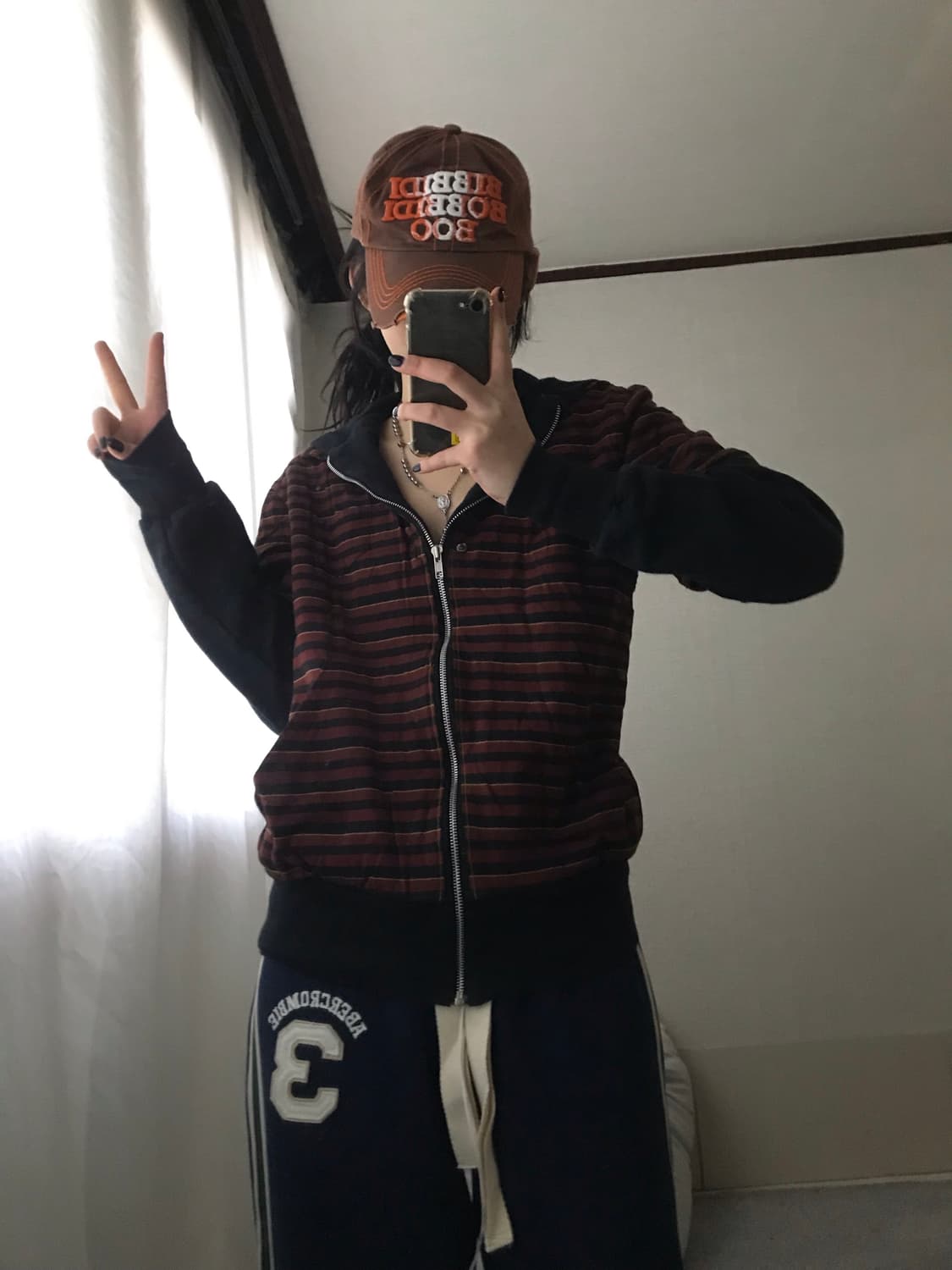 빈티지 레이어드 후드집업 상품이미지5