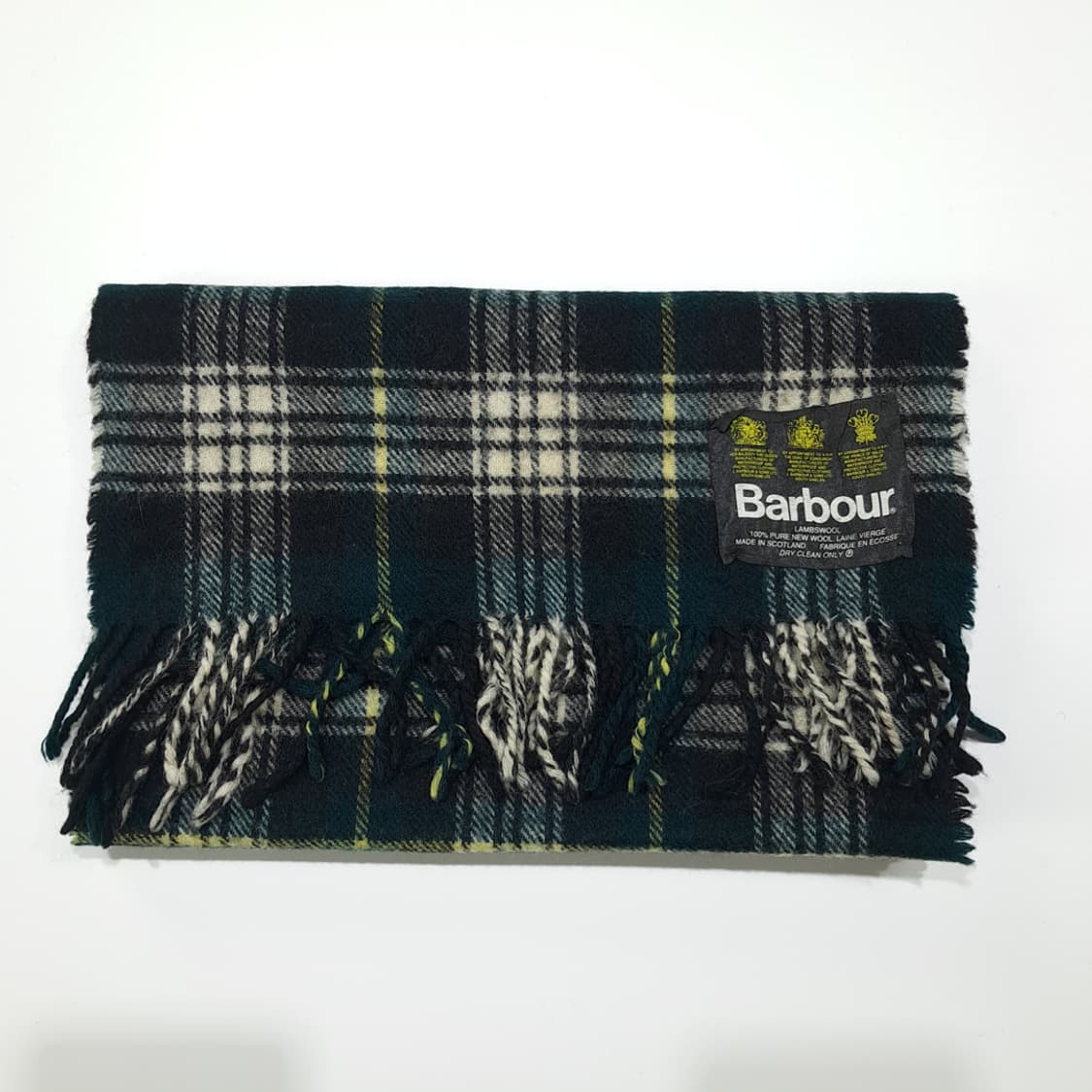MX449 바버 스코틀랜드판 램스울 3로얄워런트 그린 머플러 목도리 상품이미지6
