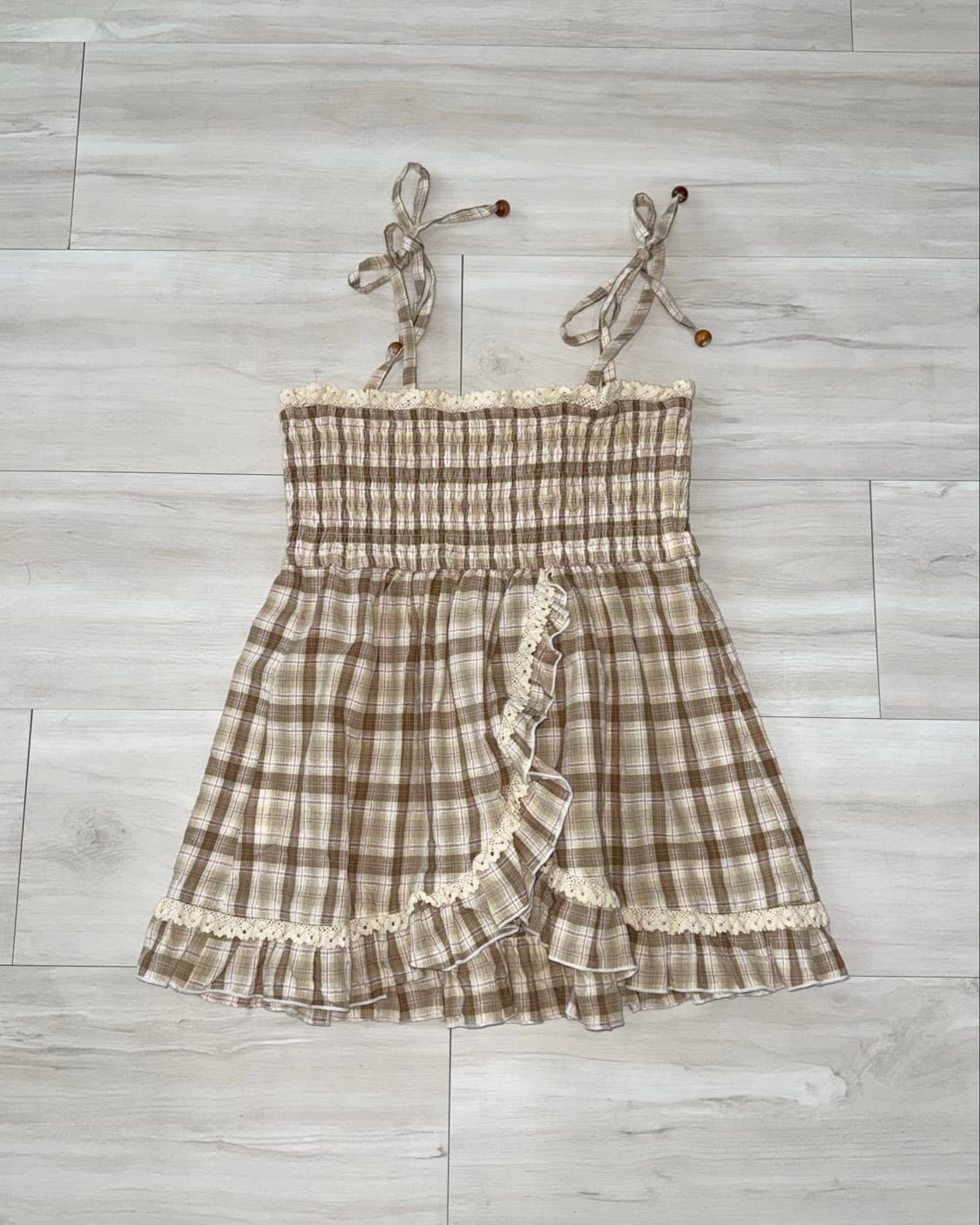 LIZ LISA Cozy Beige Check Sleeveless 상품이미지10