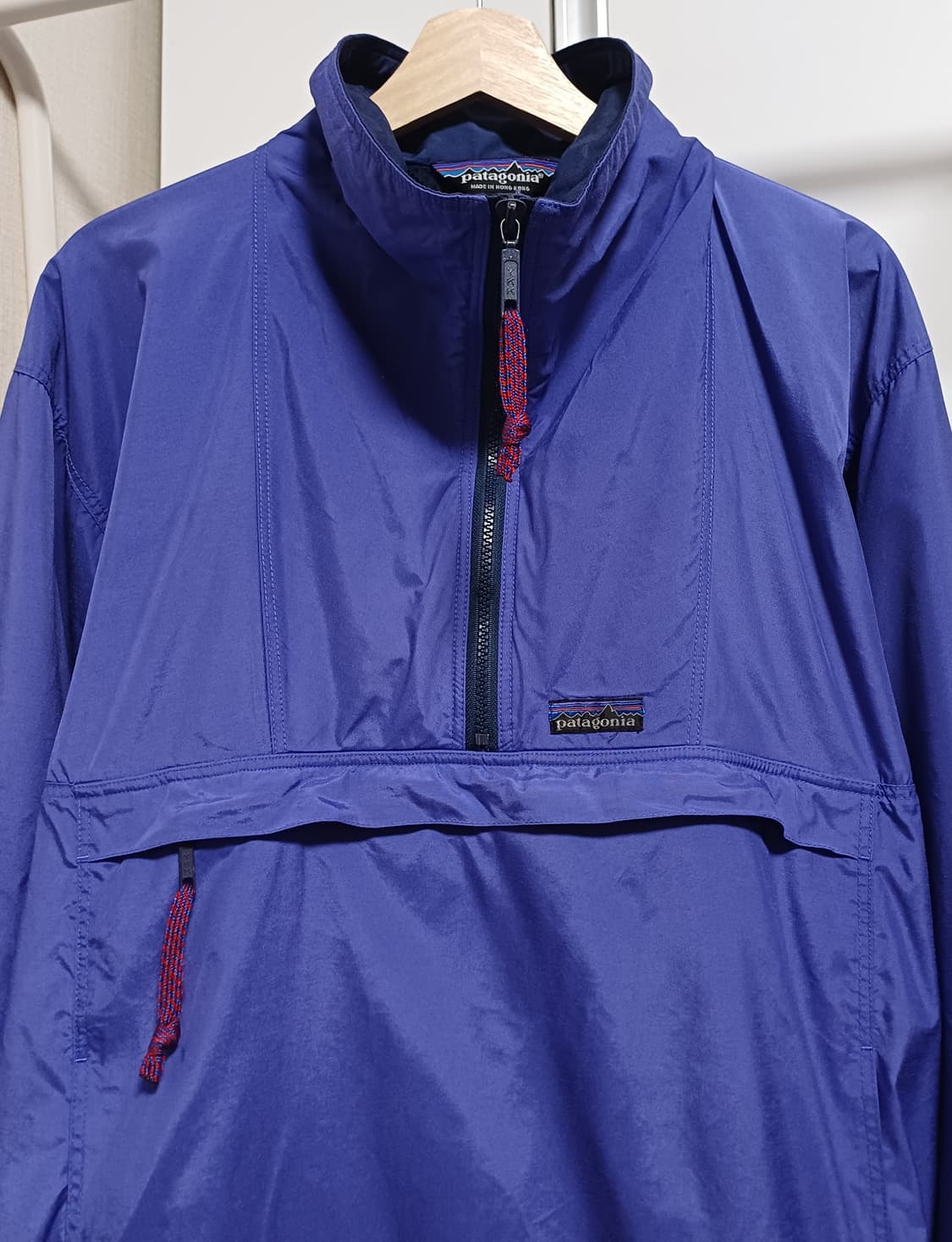 [L] 80s 파타고니아 나일론 아노락 풀오버 - 바이올렛 블루 상품이미지2