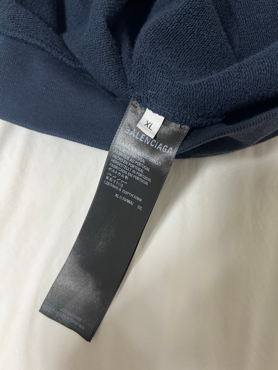 [XL] 발렌시아가x아디다스 후드집업 스몰핏 네이비 블루 상품이미지4