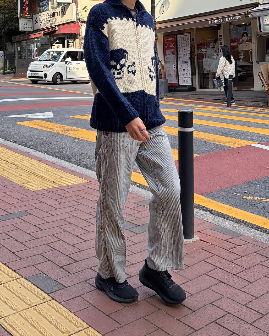 빈티지 패치워크 히코리 데님 팬츠 상품이미지3