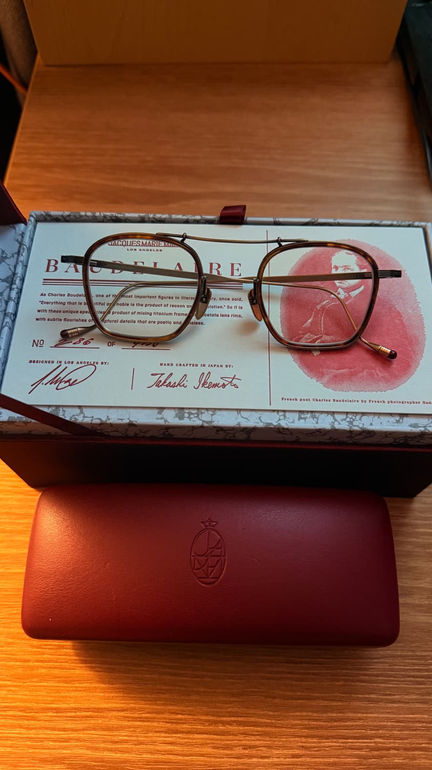 자크마리마지 보들레르 앤틱골드 안경테 상품이미지1