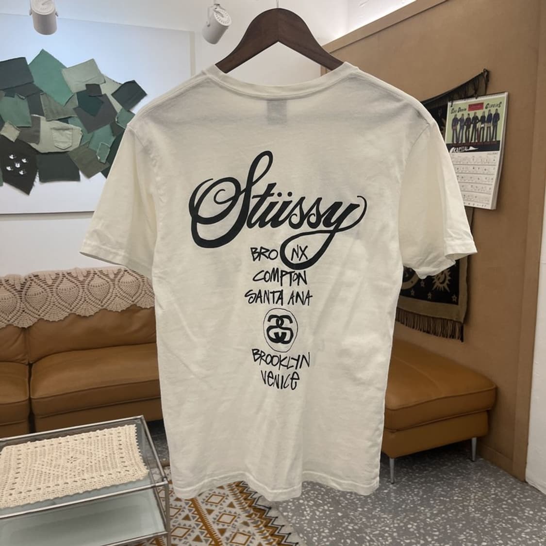스투시 빈티지 스트릿 펑크 월드투어 프린팅 반팔티 S C10772 상품이미지4